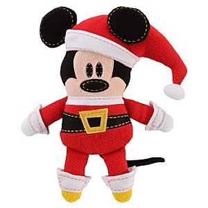 Pook-a-Looz Santa Mickey Mouse Plush Toy