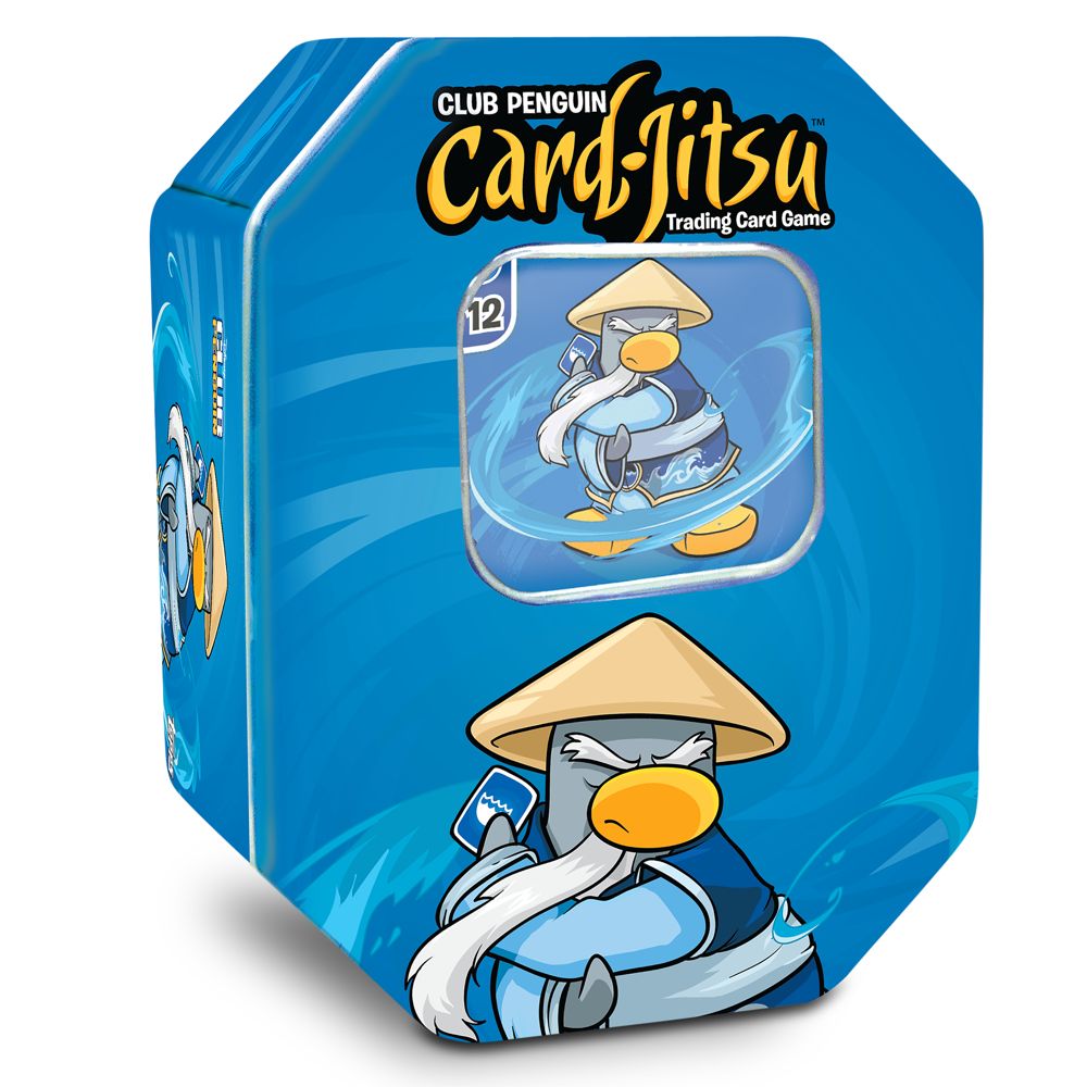 Club Penguin Card Jitsu Water Window Tin