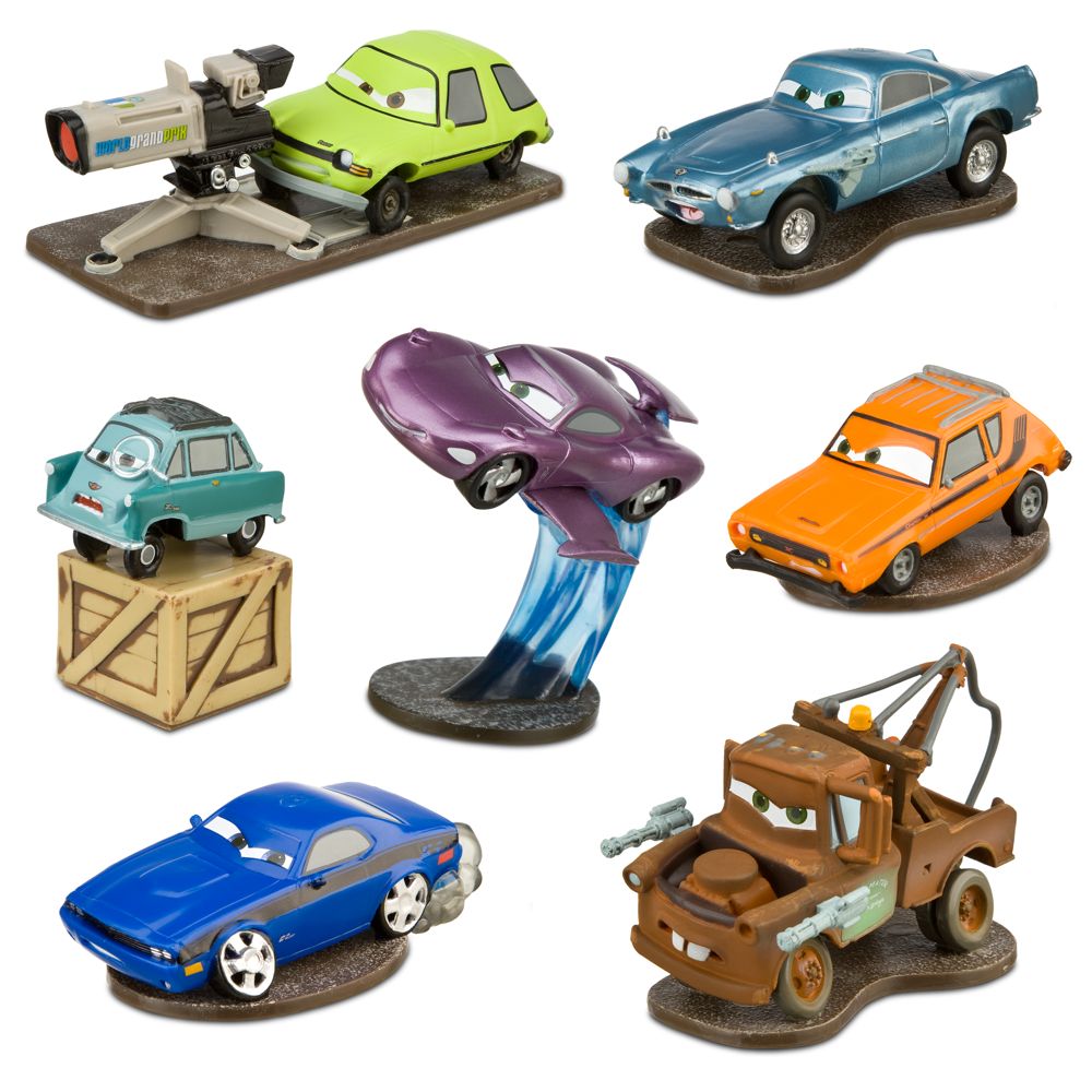 Disney Cars 2 Deluxe Figure Play Set -- 7-Pc.