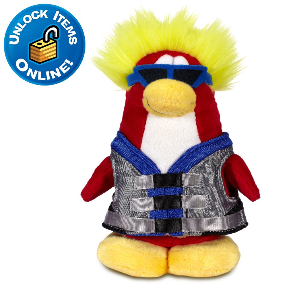 Club Penguin Water Sport Limited Edition Penguin Plush Toy -- 6 H