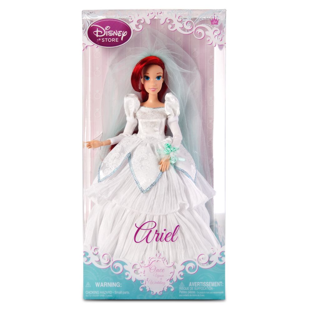 disney ariel wedding dress doll