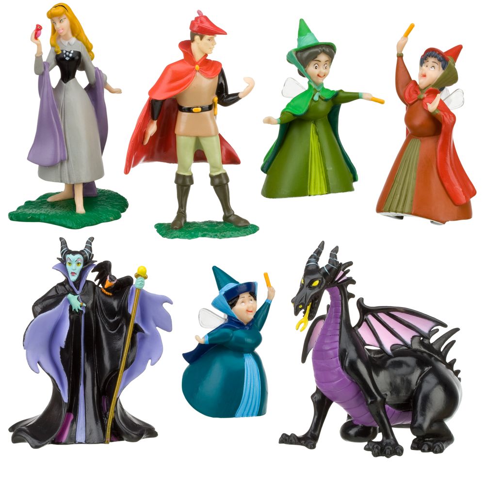 Sleeping Beauty Figure Play Set -- 7-Pc.