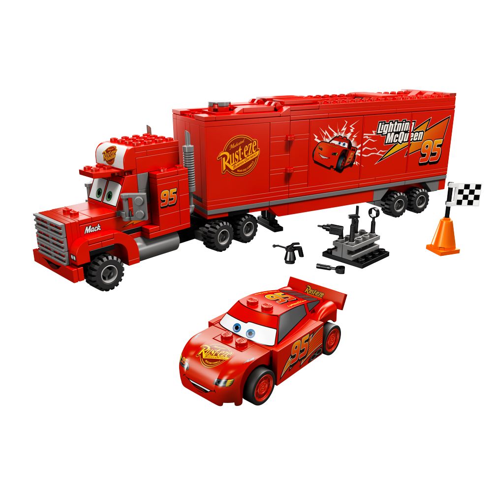 Macks Team Truck Cars 2 Lego Play Set