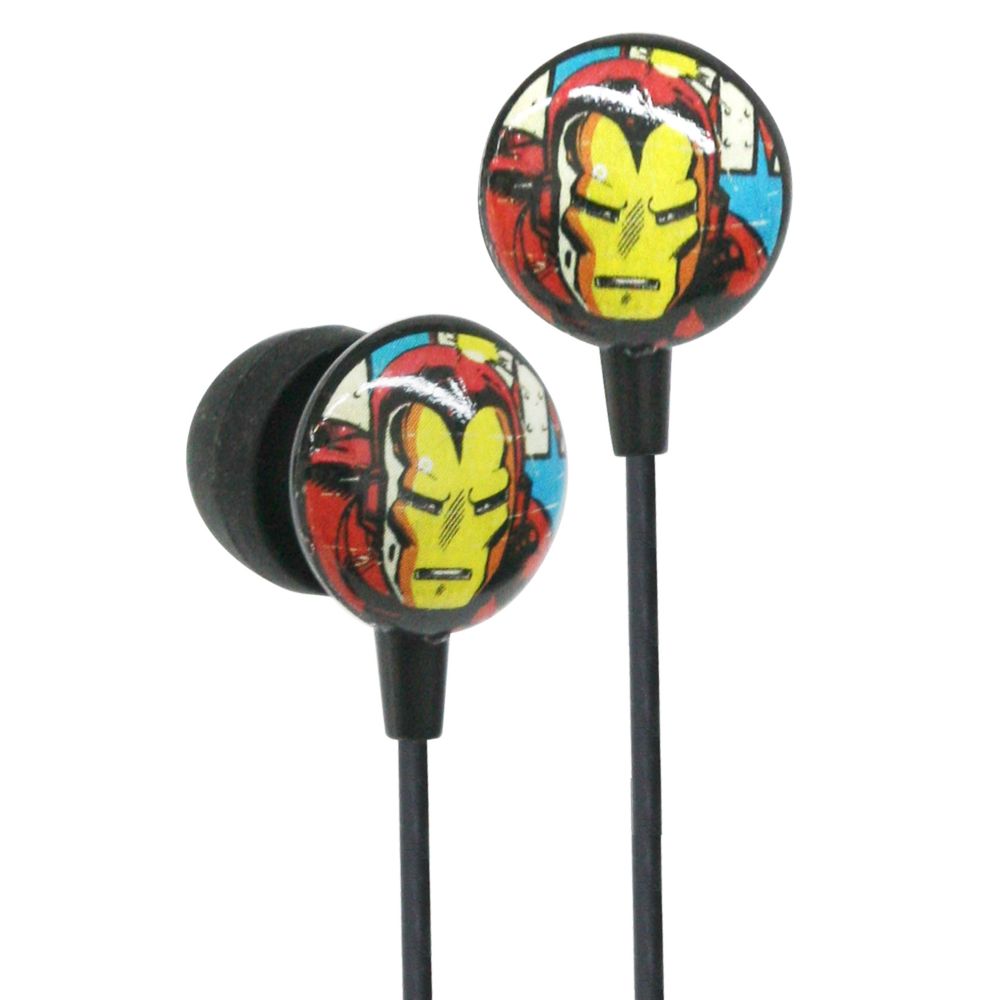 Earbud Style Marvel Comics Iron Man Headphones