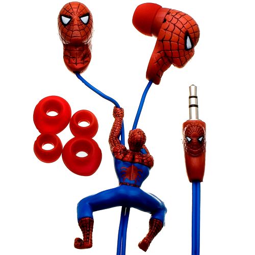 Sculpted Marvel Comics Spider-Man Earphones