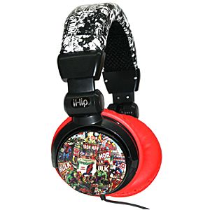 Marvel Comics Vintage Print DJ Style Headphones