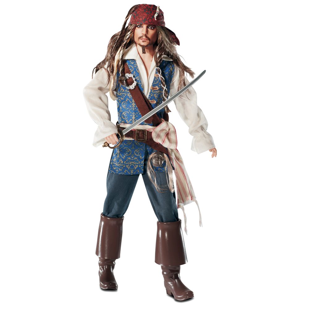 Barbie Pirates of The Caribbean: On Stranger Tides Captain Jack Sparrow Doll -- 13 H