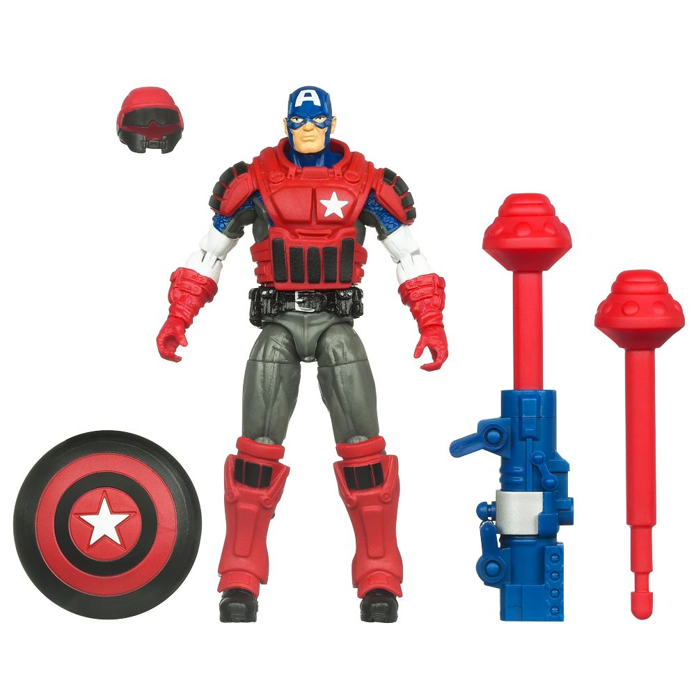 Deluxe Fortress Assault Mission Captain America Action Figure -- 3 3/4 H