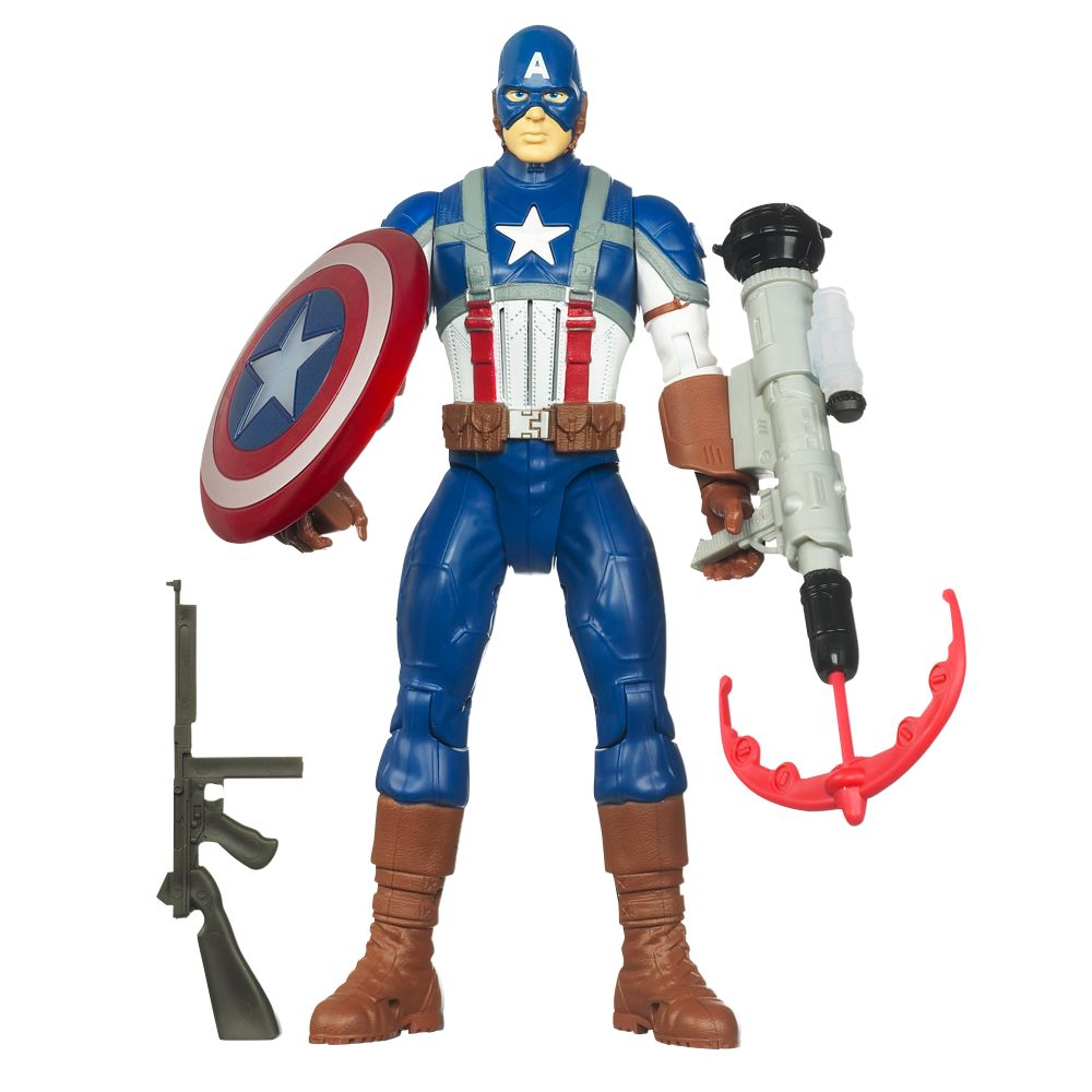 Hero Power Captain America Action Figure -- 10 H
