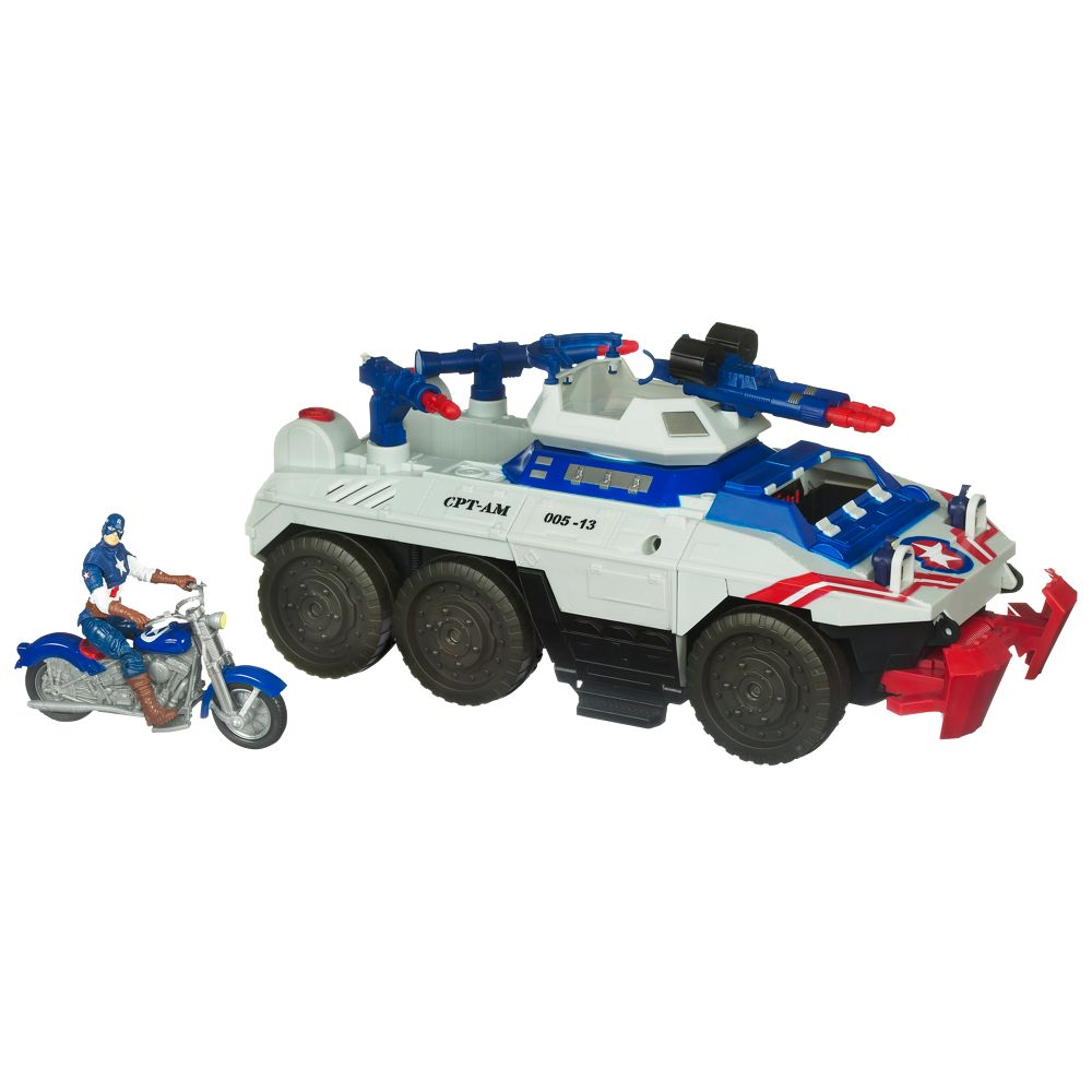 Strikefire Transport Vehicle with Captain America Action Figure