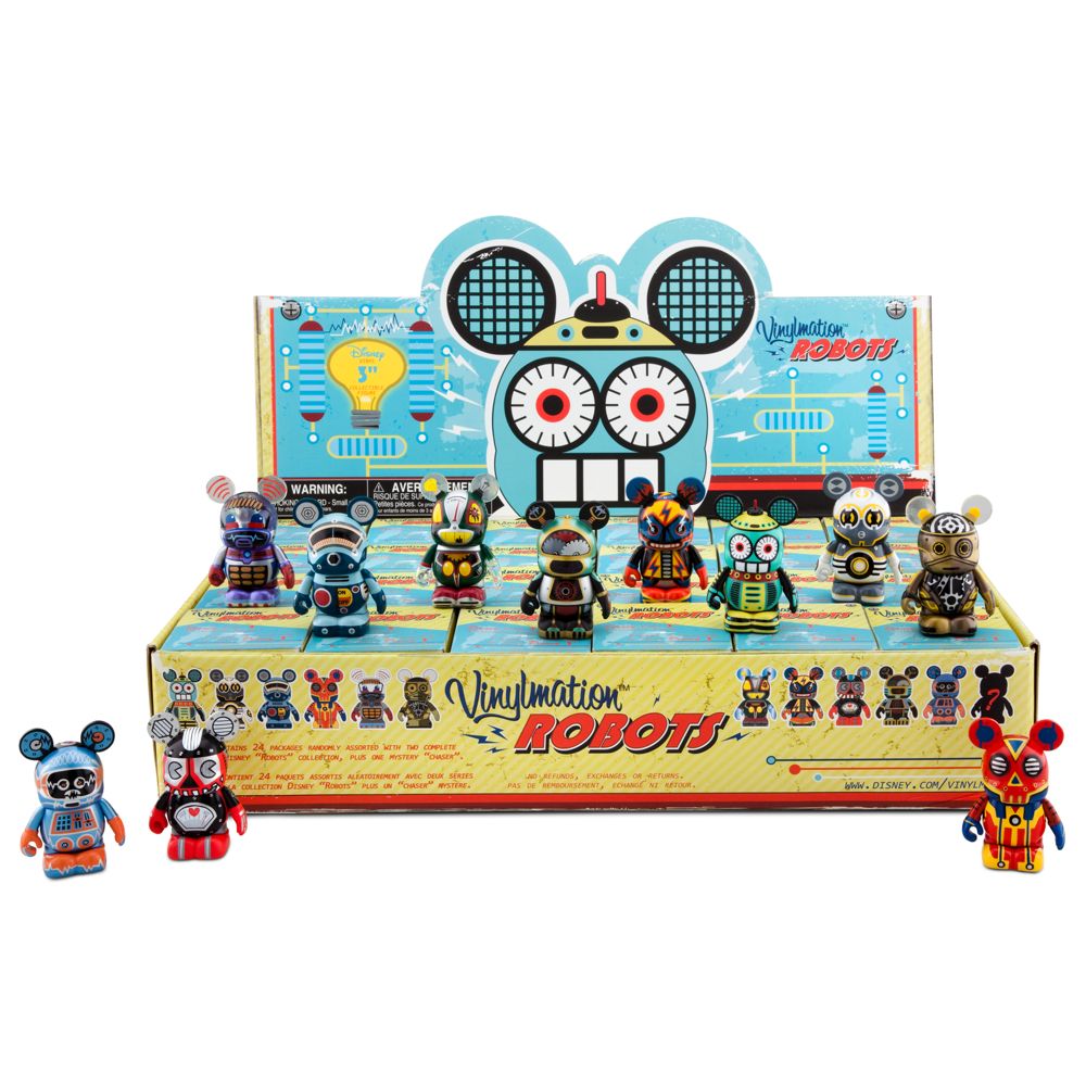 Vinylmation Robots Series Figures - 3 - Tray of 24-Pc.