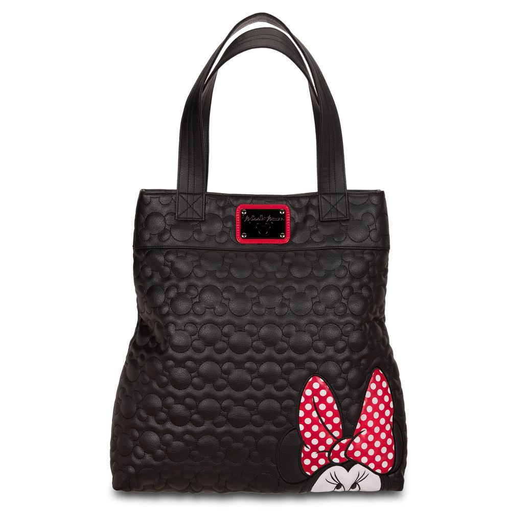 Faux Leather Minnie Mouse Tote by Loungefly