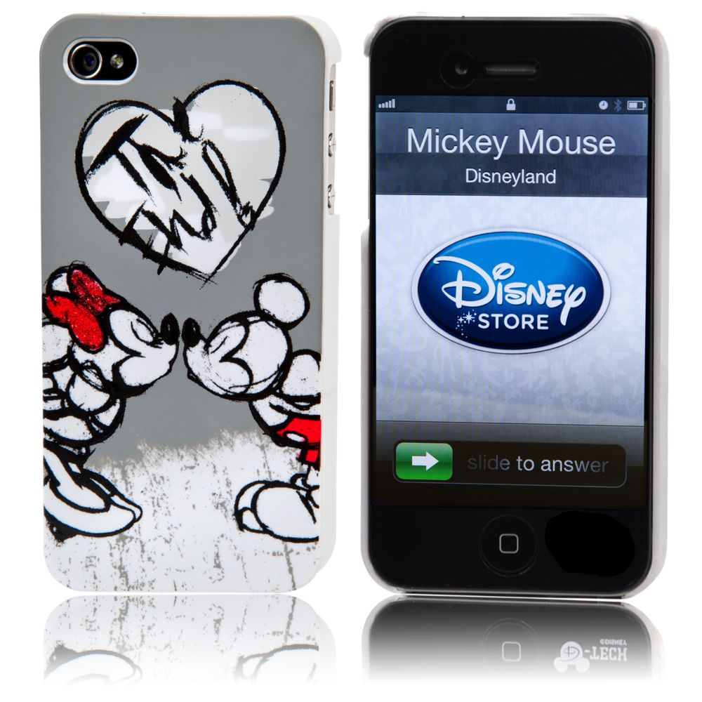 Hearts Minnie Mouse and Mickey Mouse iPhone 4 Case