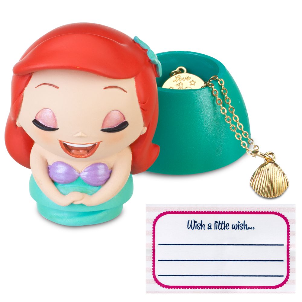Kidada for Disney Store Wish-a-Little Ariel Figure with Charm Necklace