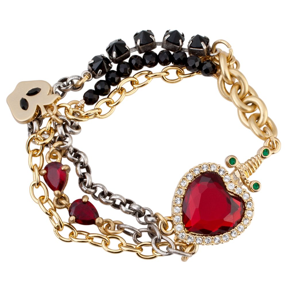 Disney Villains Crystal Evil Queens Heart Box Snow White Bracelet by Disney Couture