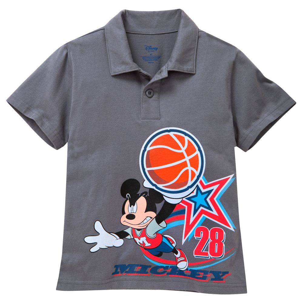 Basketball Mickey Mouse Polo for Boys