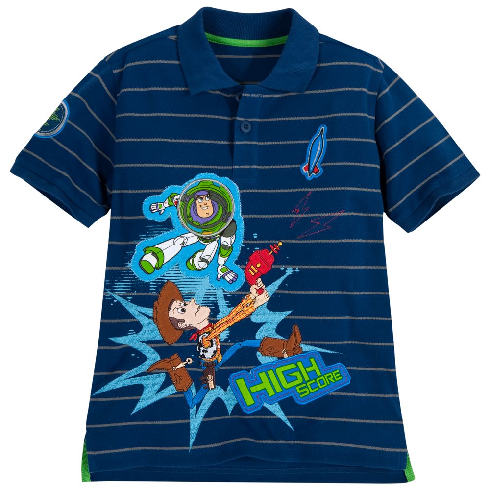 Pin Stripe Toy Story Polo for Boys