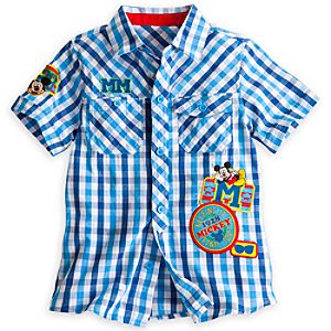 Mickey Mouse Woven Shirt for Boys