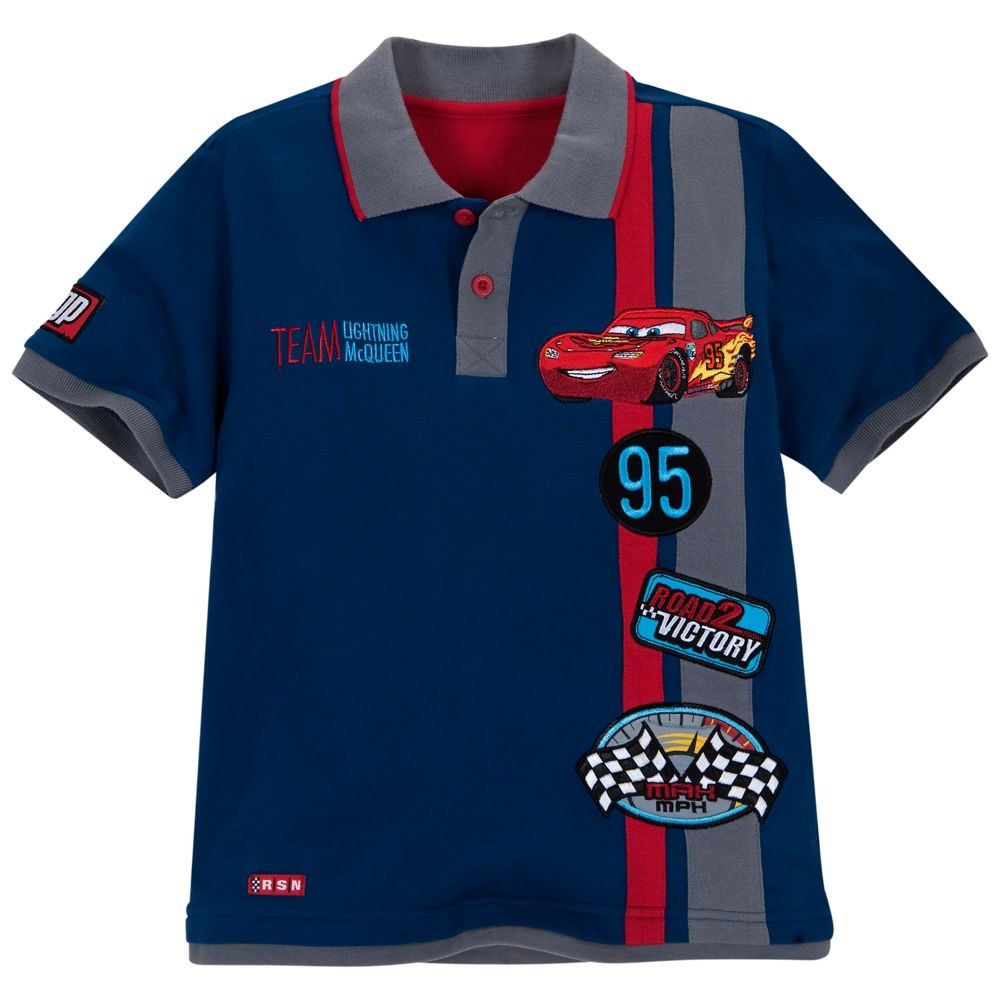 Road 2 Victory Cars 2 Lightning McQueen Polo for Boys