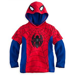 Spider-Man Long Sleeve Hoodie Tee for Boys