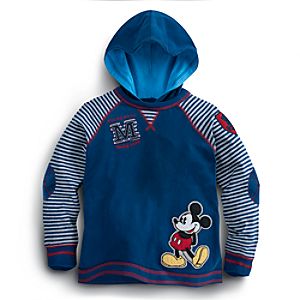 Long Sleeve Hooded Mickey Mouse Tee for Boys