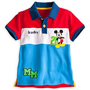 Mickey Mouse Polo Shirt for Boys - Personalizable