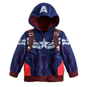 Captain America Costume Hoodie for Boys
