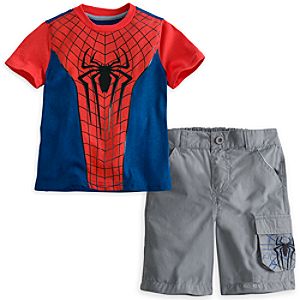 The Amazing Spider-Man Tee and Shorts Set for Boys