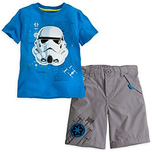 Stormtrooper Tee and Shorts Set for Boys