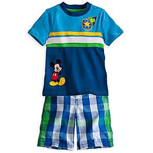 Mickey Mouse Tee and Shorts Set for Boys