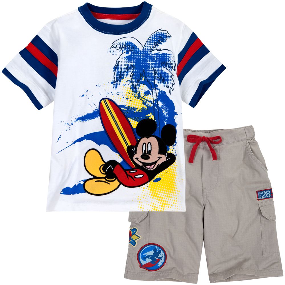 Mickey Mouse Tee and Shorts Set for Boys -- 2-Pc.