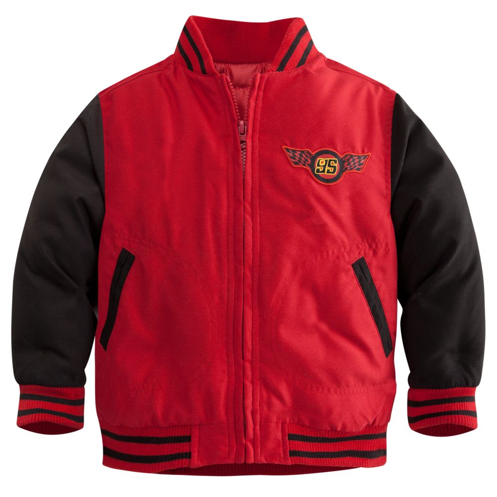 Personalizable Lightning McQueen Varsity Jacket for Boys