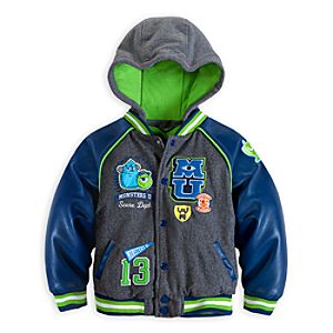 Monsters University Hooded Varsity Jacket for Boys