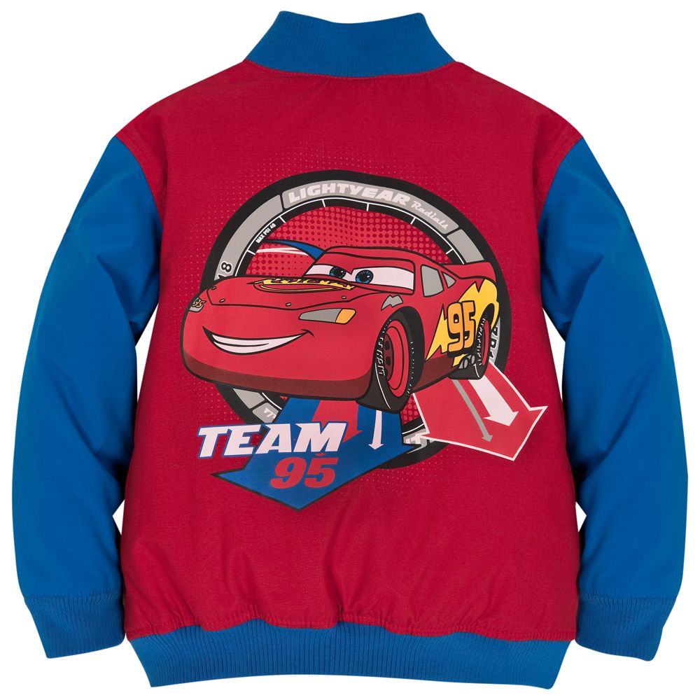 Personalizable Varsity Lightning McQueen Jacket for Boys