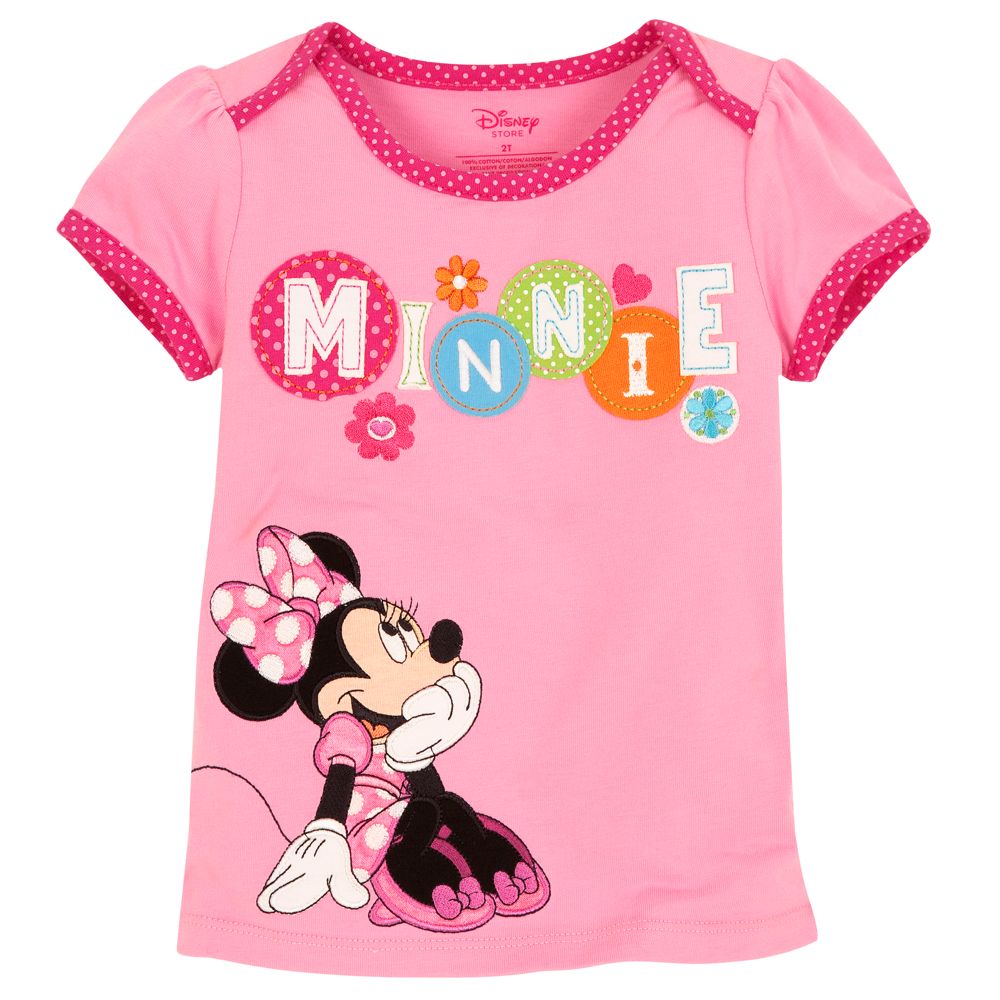 Pink Minnie Mouse Tee for Toddler Girls