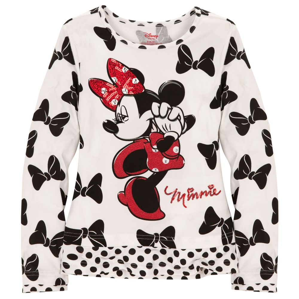 Peek-a-Boo Polka Dot Minnie Mouse Top for Girls