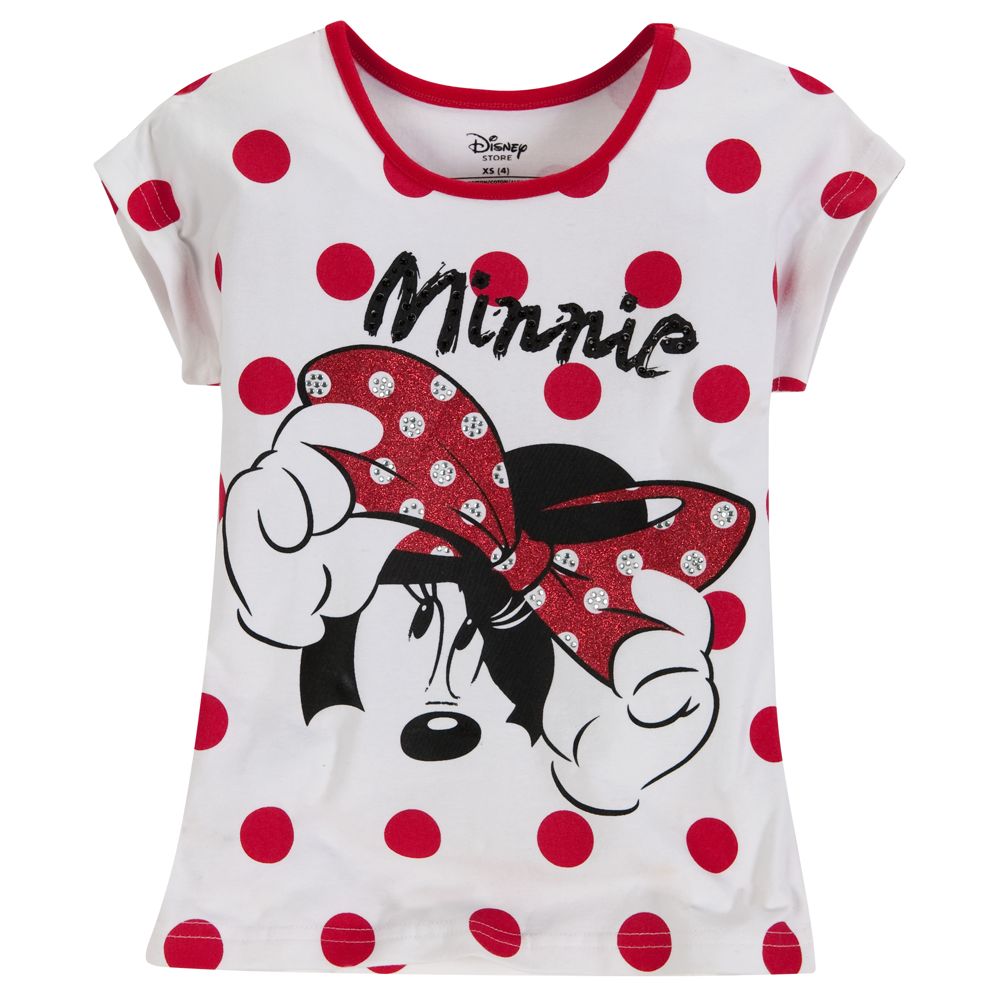 Cap Sleeve Minnie Mouse Tee for Girls