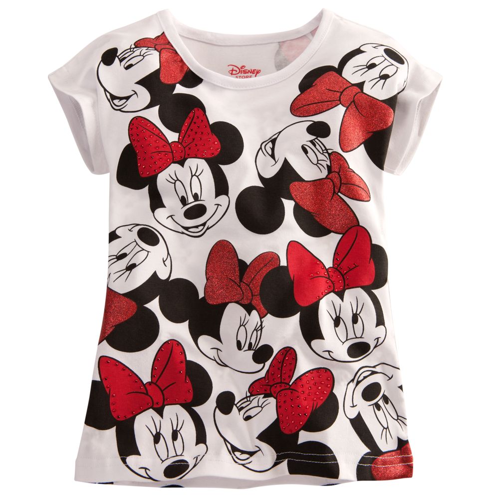 Many Faces of Minnie Mouse Tee for Girls