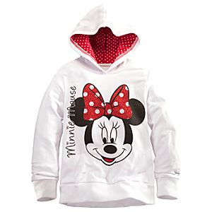 Fleece Minnie Mouse Hoodie for Girls