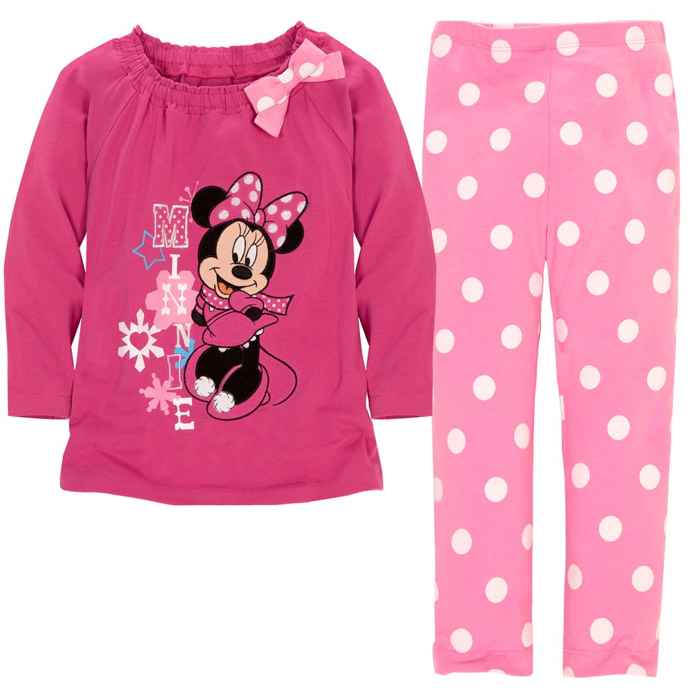Snowflake Minnie Mouse Dress Set for Toddler Girls -- 2-Pc.