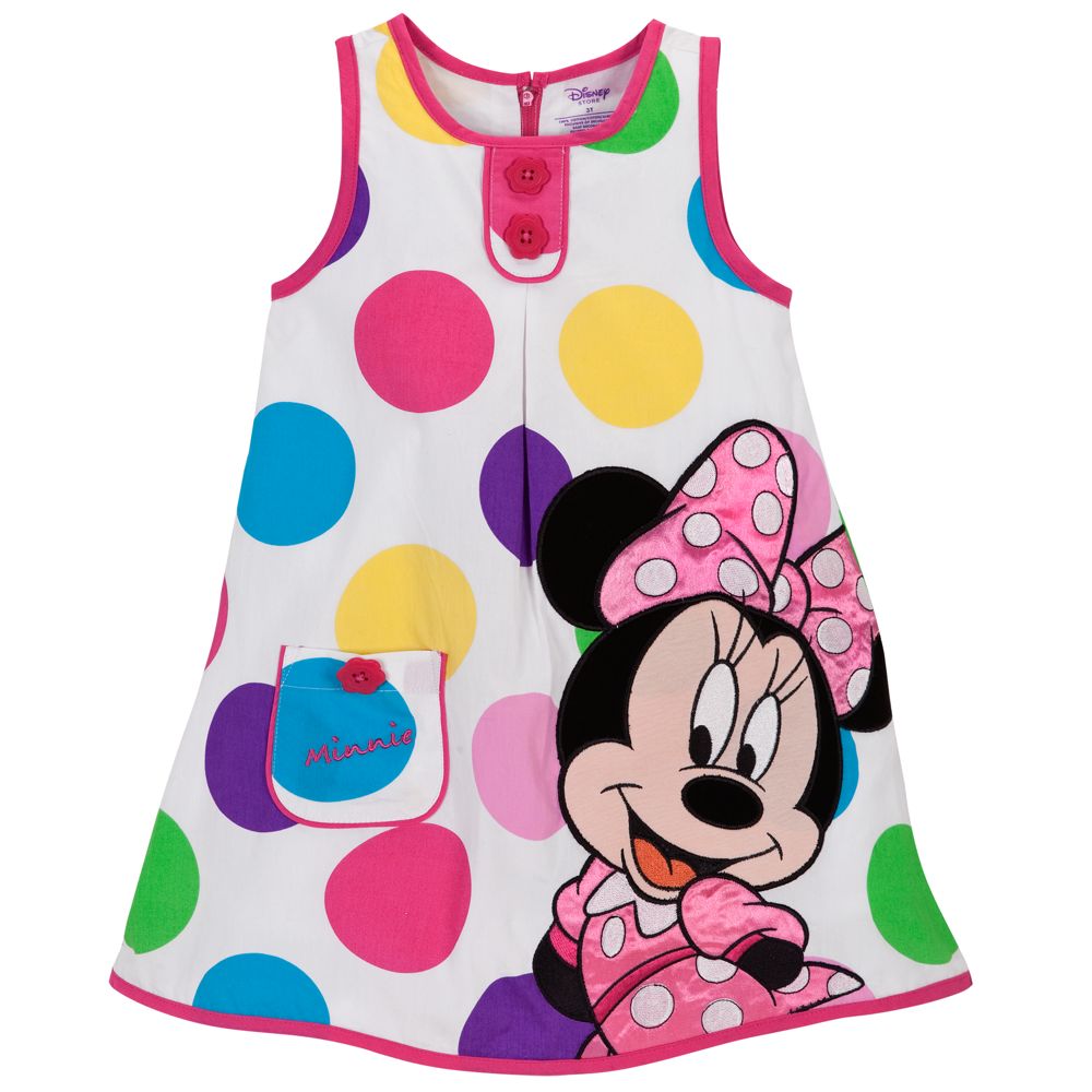 Polka Dot Minnie Mouse Woven Dress for Toddler Girls