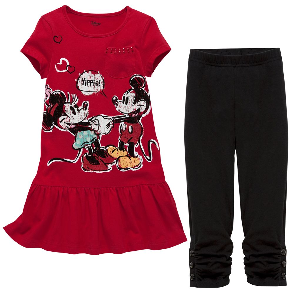 Mickey and Minnie Mouse Dress Set for Girls