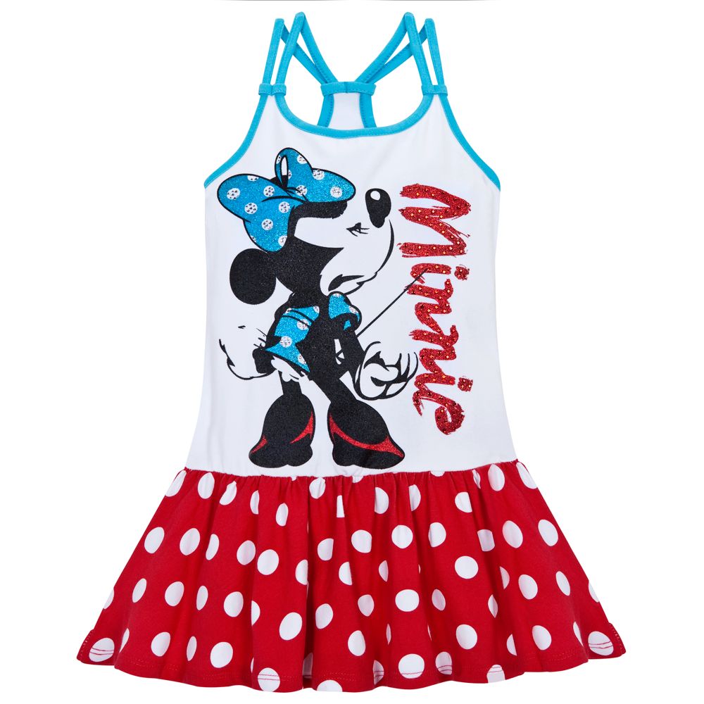 Glittering Minnie Mouse Dress for Girls