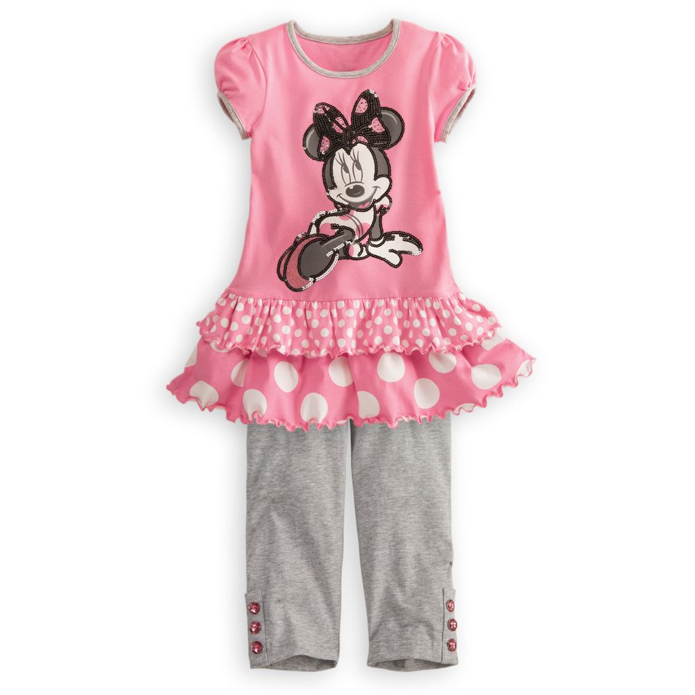 Sequined Minnie Mouse Dress Set for Girls -- 2-Pc.