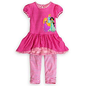 Disney Princess Dress and Leggings Set for Girls