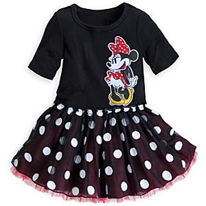 Minnie Mouse Black Dress for Girls