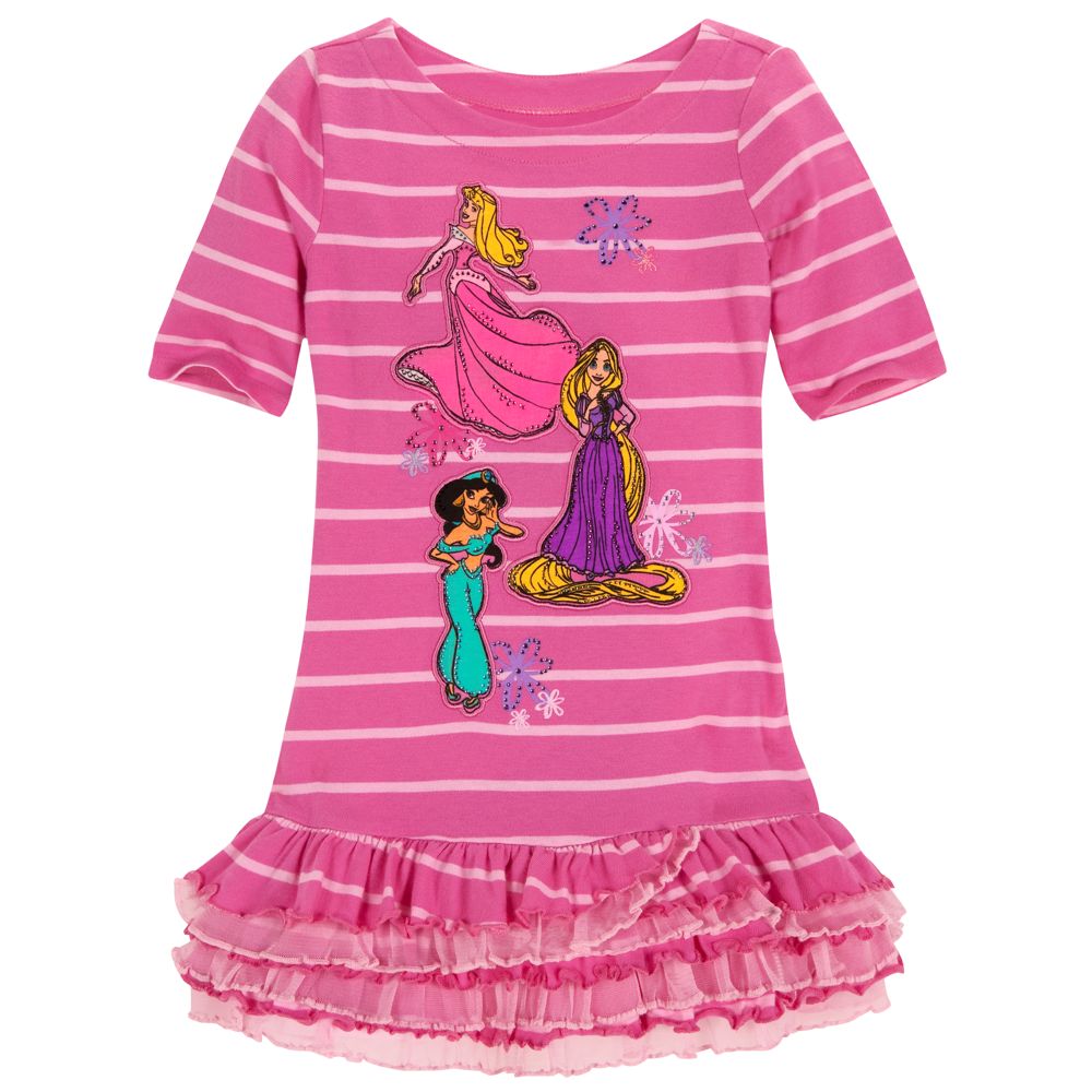 Ruffled Disney Princess Dress for Girls