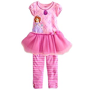 Sofia Dress with Leggings Set for Girls