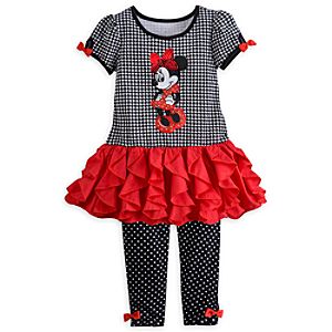 Minnie Mouse Knit Dress and Leggings Set for Girls