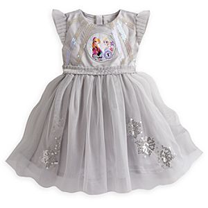 Anna and Elsa Deluxe Party Dress for Girls - Frozen